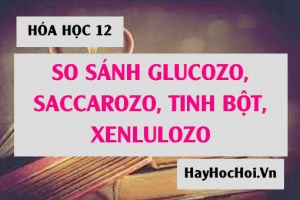 So sánh tính chất vật lý và tính chất hóa học của glucozơ tinh bột saccarozơ xenlulozơ - Hóa lớp 12